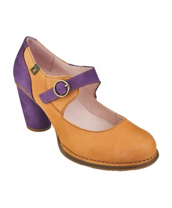 Туфли El Naturalista n475 crust leather calabaza-uva / colibri