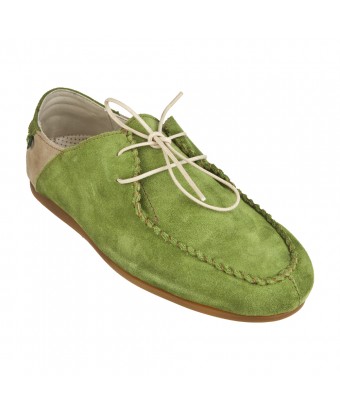 Мокасины El Naturalista n943 lux suede green-piedra / camaron