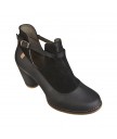 Ботильоны El Naturalista N493 CRUST LEATHER-LUX SUEDE BLACK/COLIBRI