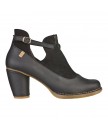 Ботильоны El Naturalista N493 CRUST LEATHER-LUX SUEDE BLACK/COLIBRI
