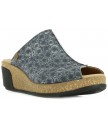Сабо El Naturalista n5005 fantasy leather black coral / leaves