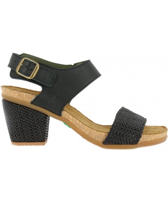 Босоножки El Naturalista n5033t rafia-soft black / mola