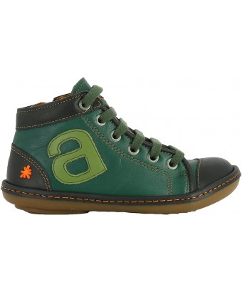Снікери Art a684 mix leather petroleo/kio