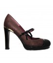 Туфлі sacha london jasive samba/carpe charol rojo/blenda/negro