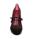 Туфлі sacha london jasive samba/carpe charol rojo/blenda/negro