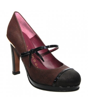 Туфлі sacha london jasive samba/carpe charol rojo/blenda/negro