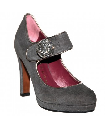 Туфлі sacha london jeriel ante/metal cosmos gris/pewter